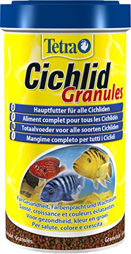 Tetra Cichlid Granules, Hauptfutter Mix für mittelgroße Cichliden, 2 verschiedene Granulate, 500 ml Dose - 3