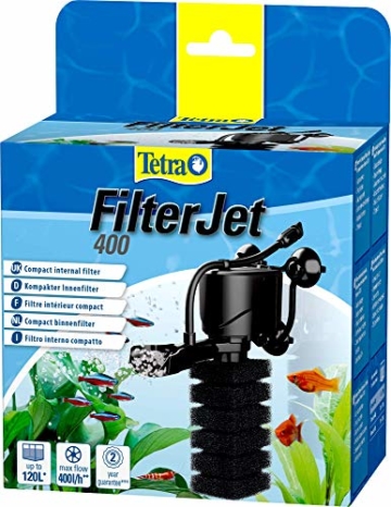 Tetra FilterJet 400, leistungsstarker Aquarium Innenfilter mit Sauerstoffanreicherung, Aquarium Filter für Aquarien bis 120L - 1