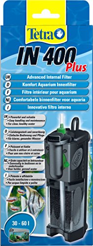 Tetra IN 400 plus Innenfilter, zur biologischen und chemischen Filterung) geeignet für Aquarien mit 30 bis 60 Liter - 1