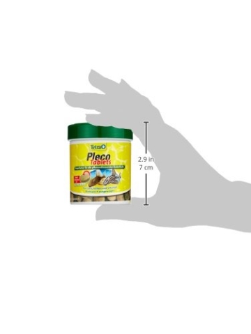 Tetra Pleco Tablets (Grünfutter-Tabletten mit einem hohen Anteil an Spirulina-Algen, Hauptfutter für alle pflanzenfressenden Bodenfische und scheuen Zierfische), 275 Tabletten Dose - 7