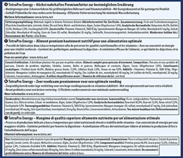 Tetra Pro Energy Premiumfutter (für alle tropischen Zierfische, mit Energiekonzentrat für extra Wohlbefinden, Vitaminstabilität und hoher Nährwert), 500 ml Dose - 2