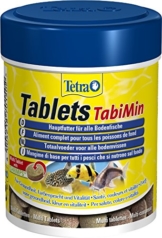 Tetra Tablets TabiMin Hauptfutter (Futtertabletten für am Boden gründelnde Zierfische, für alle bodenfressenden und scheuen Fische), 275 Tabletten Dose - 1