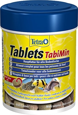 Tetra Tablets TabiMin Hauptfutter (Futtertabletten für am Boden gründelnde Zierfische, für alle bodenfressenden und scheuen Fische), 275 Tabletten Dose - 1