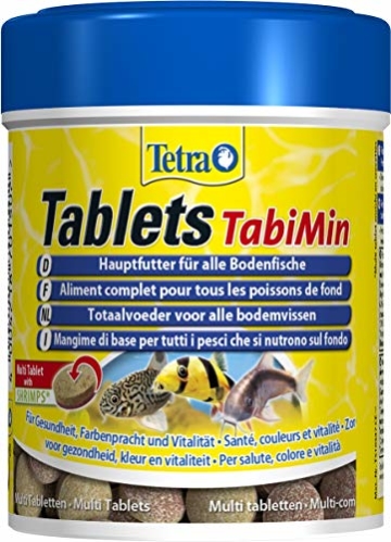 Tetra Tablets TabiMin Hauptfutter (Futtertabletten für am Boden gründelnde Zierfische, für alle bodenfressenden und scheuen Fische), 275 Tabletten Dose - 4