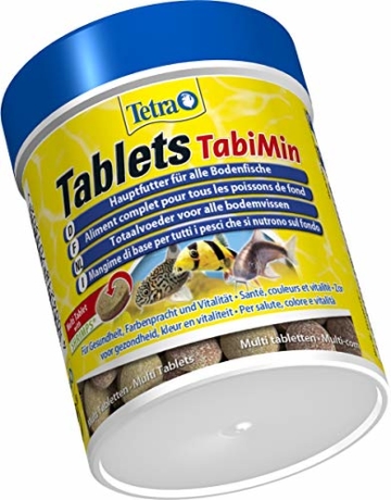 Tetra Tablets TabiMin Hauptfutter (Futtertabletten für am Boden gründelnde Zierfische, für alle bodenfressenden und scheuen Fische), 275 Tabletten Dose - 5
