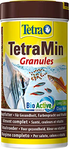 TetraMin Granules, Hauptfutter in Granulatform für alle kleinen Zierfische, 250 ml Dose - 1