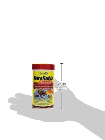 TetraRubin, Hauptfutter in Granulatform mit natürlichen Farbverstärkern für Zierfische, für intensive Farbenpracht, 250 ml Dose - 5
