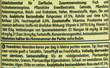 TetraRubin, Hauptfutter in Granulatform mit natürlichen Farbverstärkern für Zierfische, für intensive Farbenpracht, 250 ml Dose - 7