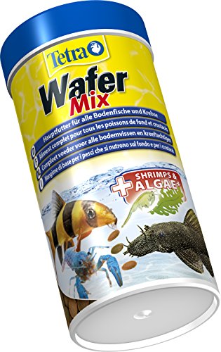 TetraWafer Mix Hauptfutter (in Waferform für alle Bodenfische und Krebse, ausgewogenes Premiumfutter mit Shrimps, Spirulina-Algen für verbessertes Immunsystem), 250 ml Dose - 2