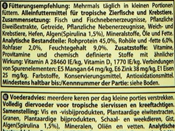TetraWafer Mix Hauptfutter (in Waferform für alle Bodenfische und Krebse, ausgewogenes Premiumfutter mit Shrimps, Spirulina-Algen für verbessertes Immunsystem), 250 ml Dose - 4