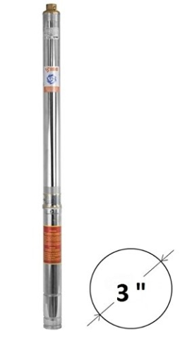 Tiefbrunnenpumpe 3" sandverträglich 6000l/h 230V 750 Watt Brunnenpumpen - 1