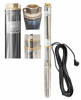Tiefbrunnenpumpe Brunnenpumpe 3,5" 89 mm 6300 l/h 0,8kW 6,3 bar sandresistent - 1