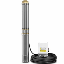 TROTEC Tiefbrunnenpumpe TDP 5500 E 1.100 Watt Leistung Förderhöhe 58m 6.000 Liter Nutzwasser pro Stunde - 1