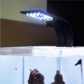 UEETEK Aquarium Beleuchtung mit Clip Fisch Tank LED Leuchte Lampe 10W (weißes Licht) - 2