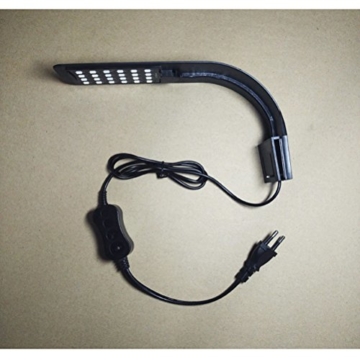 UEETEK Aquarium Beleuchtung mit Clip Fisch Tank LED Leuchte Lampe 10W (weißes Licht) - 4