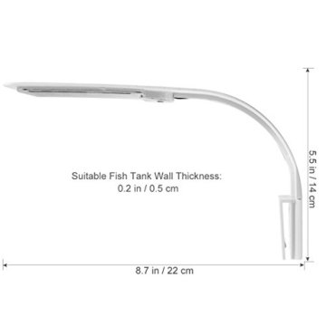 UEETEK LED Aquarium Lampe, Beleuchtung Lampe für Aquarium (weißes Licht) - 7