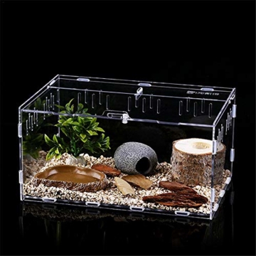 Acryl Terrarium Spider Breeding Box Montage Insektenzucht Box Reptile Fütterungsbox Für Klettern Pet Terrarium Snake Spider Lizard Scorpion Centipede - 2