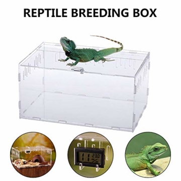 Acryl Terrarium Spider Breeding Box Montage Insektenzucht Box Reptile Fütterungsbox Für Klettern Pet Terrarium Snake Spider Lizard Scorpion Centipede - 4