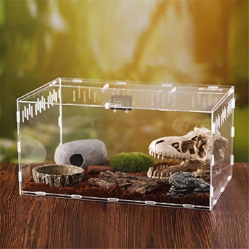 Acryl Terrarium Spider Breeding Box Montage Insektenzucht Box Reptile Fütterungsbox Für Klettern Pet Terrarium Snake Spider Lizard Scorpion Centipede - 6