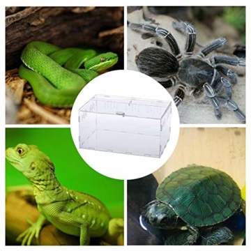 Acryl Terrarium Spider Breeding Box Montage Insektenzucht Box Reptile Fütterungsbox Für Klettern Pet Terrarium Snake Spider Lizard Scorpion Centipede - 7