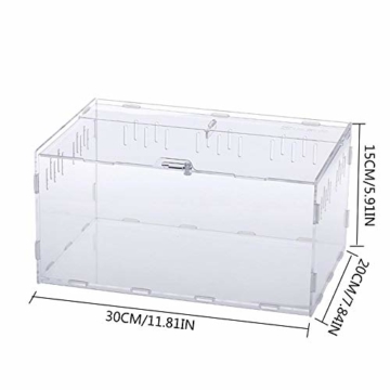 Acryl Terrarium Spider Breeding Box Montage Insektenzucht Box Reptile Fütterungsbox Für Klettern Pet Terrarium Snake Spider Lizard Scorpion Centipede - 8