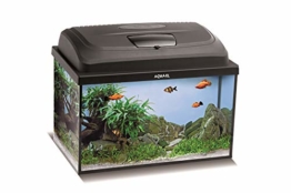 Aquael Aquarium Set Classic LT inkl. Abdeckung, Filter, Heizer, LED Beleuchtung (40x25x25 rechteckig) - 1