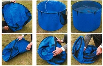 Aquaforte Flexibles Faltbecken Koi bowl, inkl. Abdecknetz und praktischer Tragetasche, Ø 180 x H 60 cm (± 1500 L) - 3