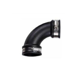 AquaForte PVC Elastomer, flexibler Bogen, 90 Grad, Ø 63 mm (Klemmbereich 63-57 mm), enorm flexibel! - 1