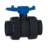 Aquaforte PVC Kugelhahn mit beidseitigen Überwurf, Ø 50 mm Klebemuffe - 1