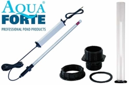 AquaForte Tauch UVC Strahler als 3 tlg. Bausatz, Tauchstrahler für Ihren Koi Teich und Teichfilter zu Entkeimung und Algenvernichter (75 Watt) - 1