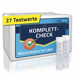 Aquakaiser Wassertest – Komplett-Test auf die gängigsten Schwermetalle, Bakterien, Mineralstoffe, Wasserhärte. – inkl. Test-Set und Laboranalyse - 1