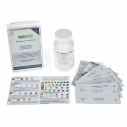 AquaNatura Trinkwasser Wassertest (13 versch. Tests in 1) u.a. Eisen/Kupfer/pH/Gesamthärte (GH)/Nitrit/Nitrat/Karbonathärte (KH), 25 Tests, schnelle Ergebnisse - 1