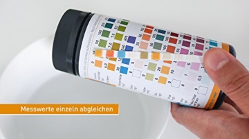 aquaself 9-in-1 Wassertest – 100 Stück Trinkwasser Teststreifen zur Überprüfung der Wasserqualität - inkl. gratis E-Book - 4