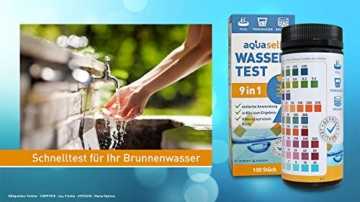 aquaself 9-in-1 Wassertest – 100 Stück Trinkwasser Teststreifen zur Überprüfung der Wasserqualität - inkl. gratis E-Book - 7
