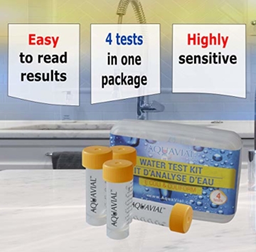 AquaVial Wassertest für coliforme Bakterien und E Coli für Trinkwasser und Wasserbehälter (4x Bakterien-Test) - 2