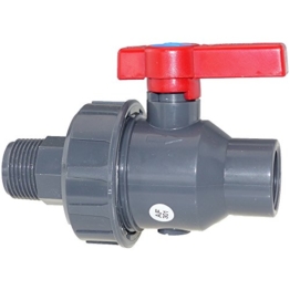 Cepex PVC Kugelhahn 2 Wege Innen- x Aussengewinde 1 Zoll - 1