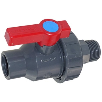 Cepex PVC Kugelhahn 2 Wege Innen- x Aussengewinde 1 Zoll - 2