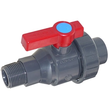 Cepex PVC Kugelhahn 2 Wege Innen- x Aussengewinde 1 Zoll - 3