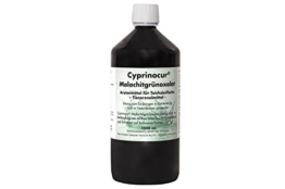Cyprinocur gegen Pilz-Infektionen - Malachit-Grün-Oxalat (1 l) für Koi zur Behandlung von Weißpünktchen-Krankheit (Ichthyo) auf Zierfischen und anderen Teich-Fischen im Gartenteich - 1