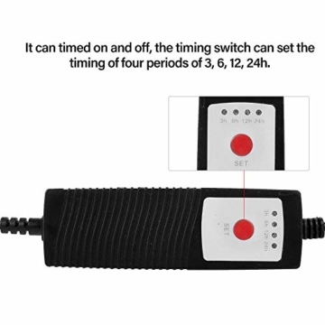 Decdeal UV Sterilisator mit Zeitschalter Aquarium UV Lampe Wasserdicht Tauch Algen Zerstörungs Wasserreiniger 7W / 9W / 11W Optional - 4