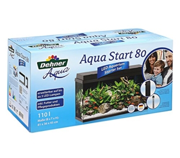 Dehner Aqua Aquarium Starterset 80, ca. 81 x 36 x 45 cm, inkl. Futter und Pflegeprodukten - 2
