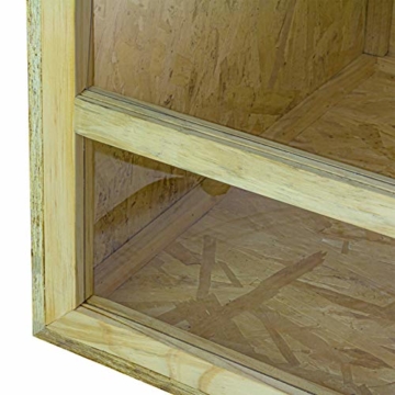 DeTec Holz Terrarium | 150 x 60 x 60 cm | aus Holz OSB | Holzkäfig | Holzterrarium für Reptilien Schlangen Schildkröten | Belüftung | Schiebetüren aus Plexiglas - 5