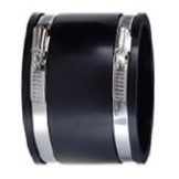 diverse Flexible Gummimuffe mit 2 Schlauchschellen 38-41 mm - 1