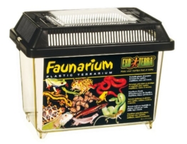 Exo Terra Faunarium mini - Allzweckbehälter für Reptilien, Amphibien, Mäuse und Insekten,18 x 12 x 14,5 cm - 1