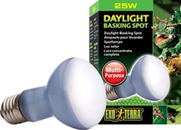 Exo Terra PT2195 Breitspektrum Tageslichtlampe Wärmestrahler Daylight Baski Spot 25W - 1