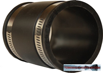 Flexible Rohrverbinder - Flexfittings aus PVC Elastomer für die Teichverrohrung, den Pumpeneinbau, die Reparatur oder Sanierung undichter Rohrstellen im Haushalt, Garten und am Koiteich, Flexible Gummimuffe - bitte wählen Sie die gewünschte Größe aus. (50mm) - 2