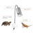 Galapara Schildkröte Wärmelampe, Wärmespotlampe für Aquarium Reptil,Basking Spot 25W Halogen Wärmelampe UVA UVB mit 360° drehbarem Clip für Reptilien, Eidechsen, Schildkrötenschlangen Aquarium - 4