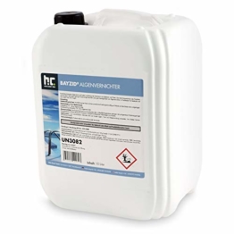 Höfer Chemie 10 L Pool Algenvernichter - Anti Algenmittel für Schwimmbad & Pool - schnelle Wirkung bei Algen - 1