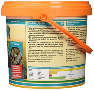 JBL 70314 Energil Hauptfutter für Sumpf- und Wasserschildkröten, 1er Pack (1 x 2,5 l) - 2