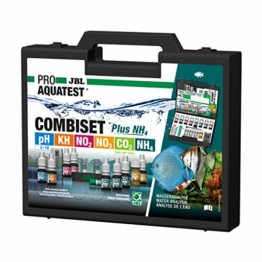 JBL Wassertest-Koffer, Mit 6 Tests und Zubehör, Für Süßwasser-Aquarien, Nachfüller, ProAquaTest Combi Set Plus NH4 - 1